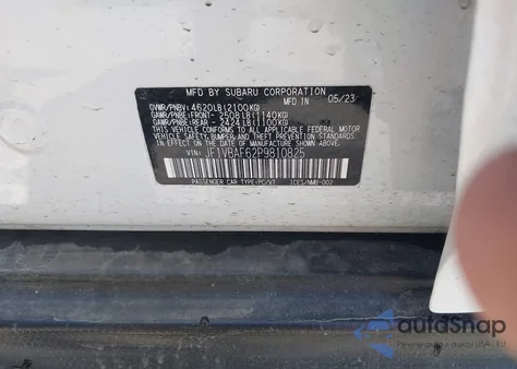 2023 Subaru Wrx Premium from USA, damaged, VIN JF1VBAF62P9810825